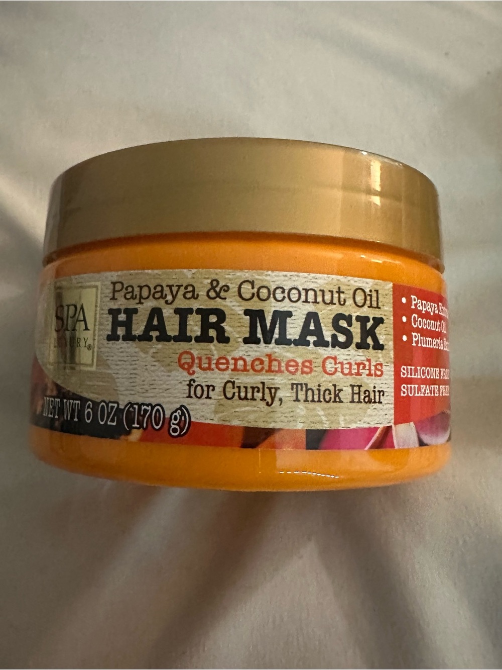 Papaya & Coconut Oil Hair Mask - Orange